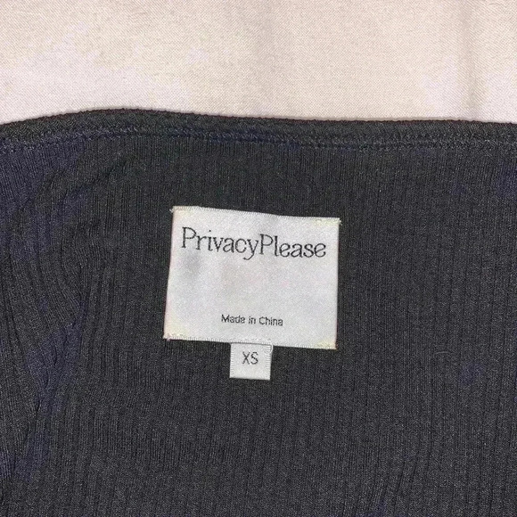 Privacy Please xREVOLVE Macy Crop Top Black Sz XS - Picture 7 of 8